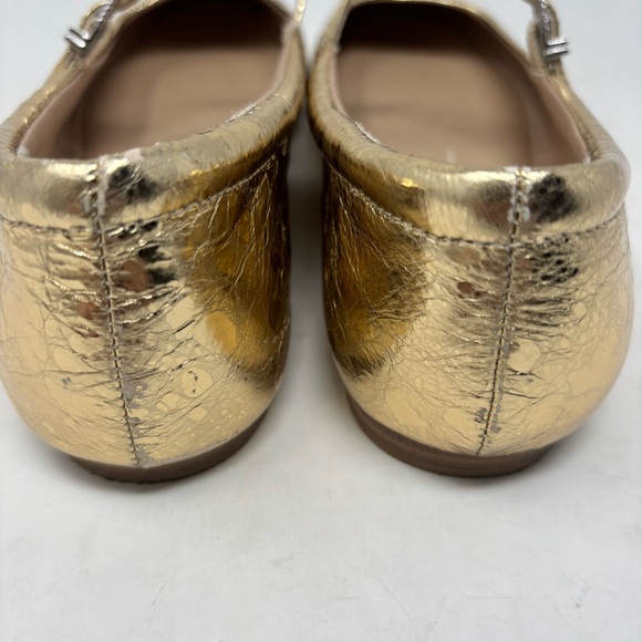 Dolce Vita Reyes Gold Mary Jane Flats Size 8 - Picture 10 of 12